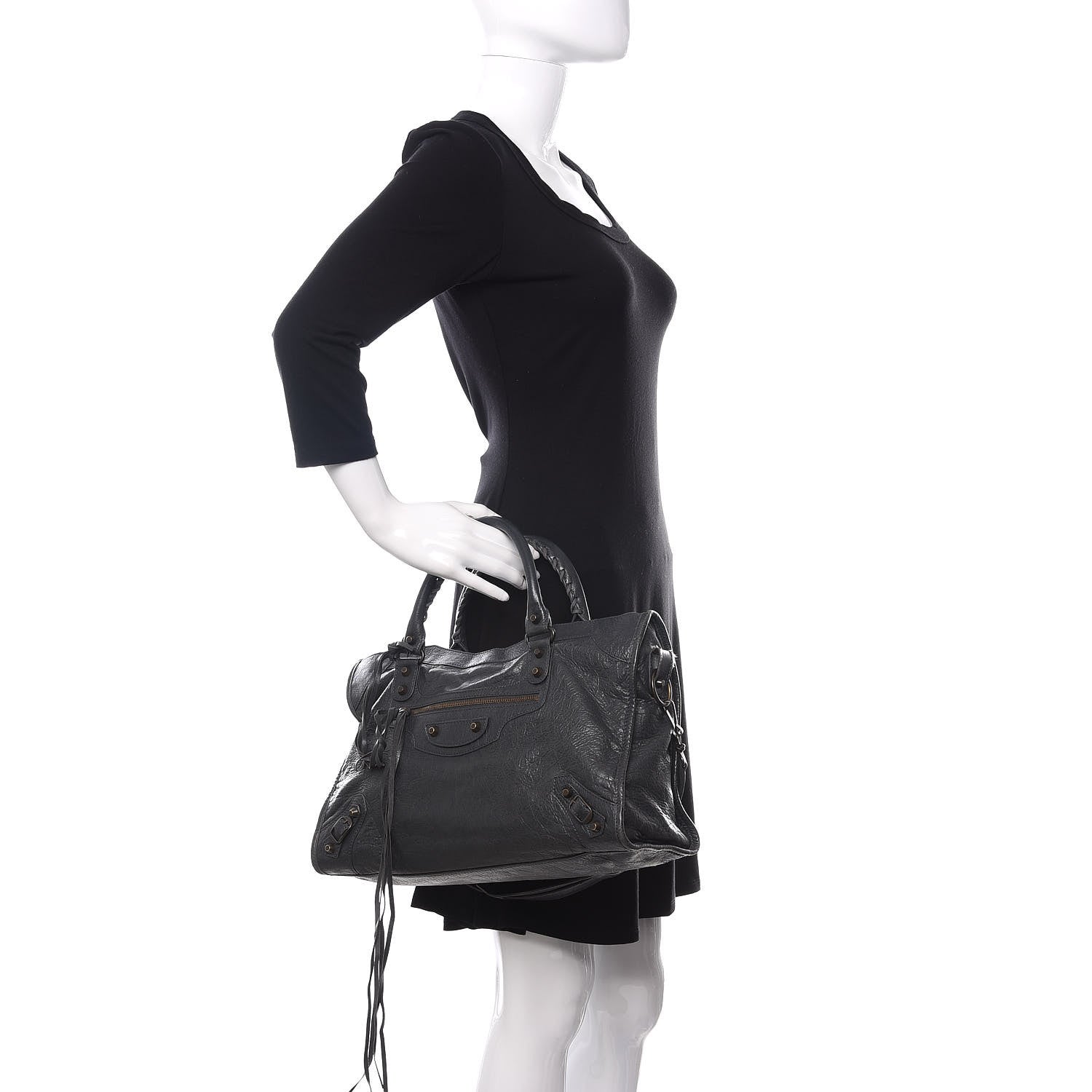 Balenciaga Agneau Classic Hardware City Anthracite 2 of 16