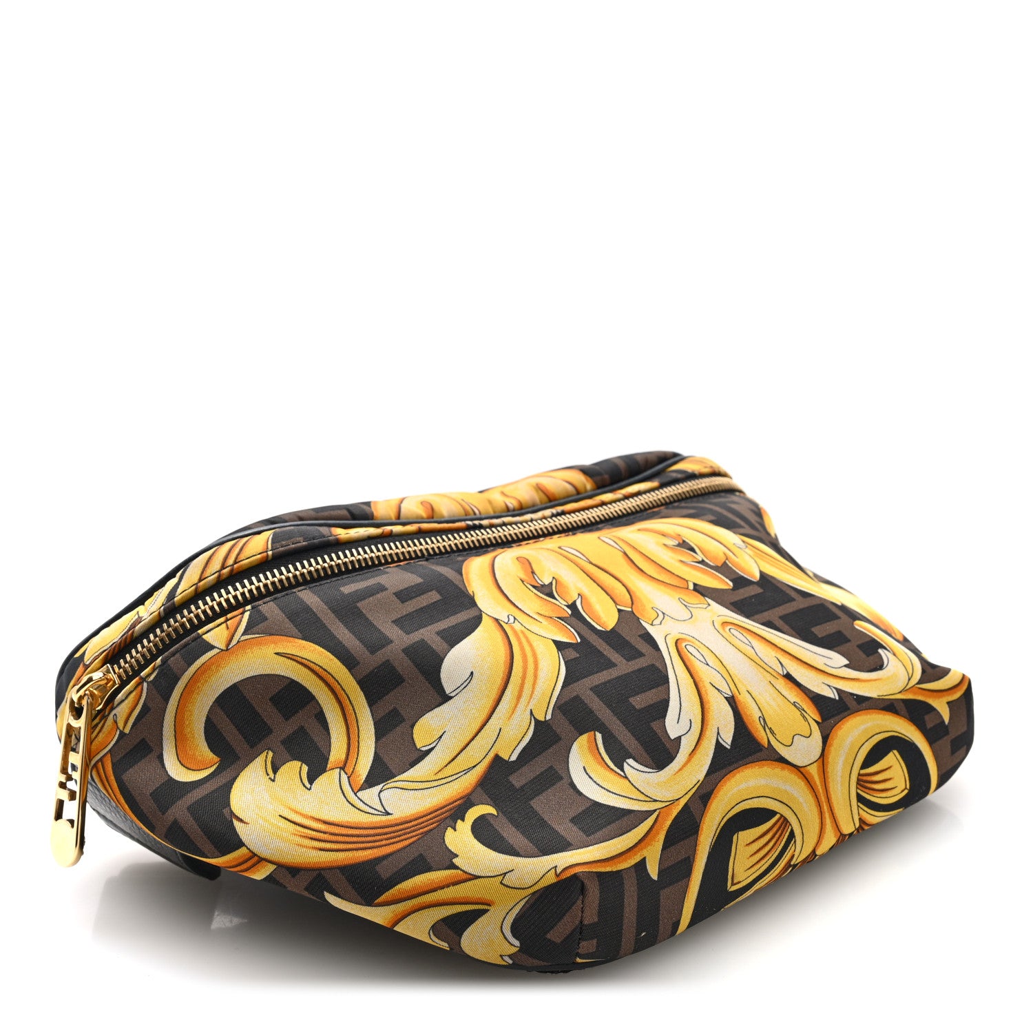 本日最終値下　VERSACE　バッグ　ヴェルサーチ　男女兼用　FENDI　傘 Fendi X VERSACE Nylon Cuoio Romano Fendace FF Baroque Belt Bag