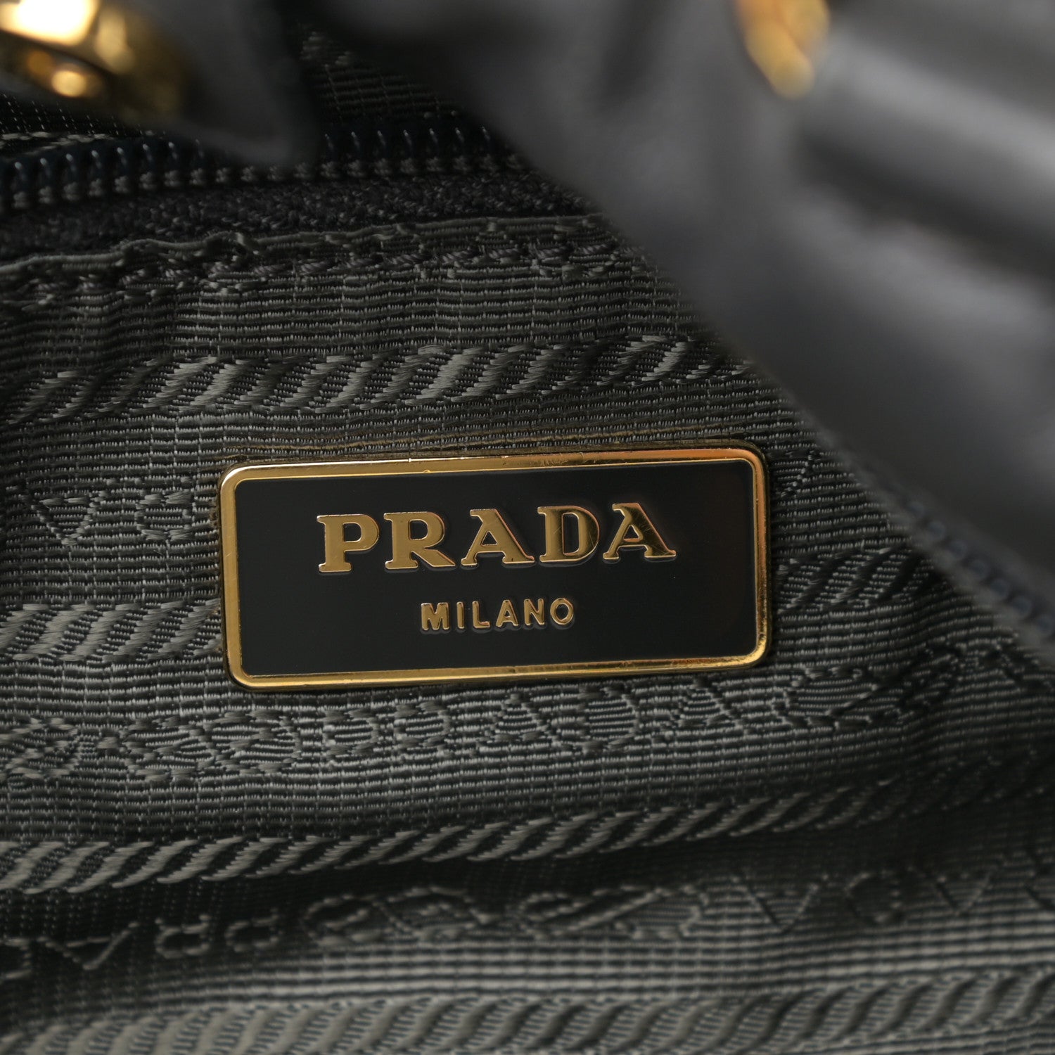 Prada Tessuto Nylon Nappa Braided Top Handle Tote Grey 6 of 20