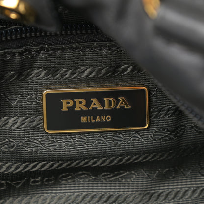 Prada Tessuto Nylon Nappa Braided Top Handle Tote Grey 6 of 20
