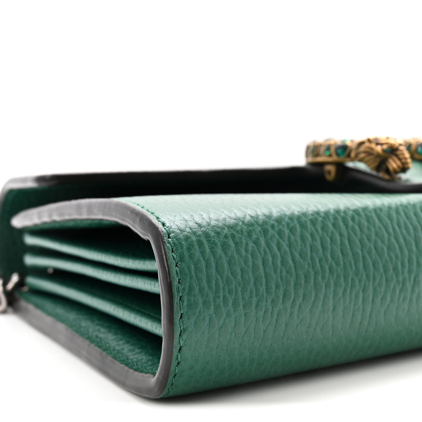 Calfskin Mini Dionysus Chain Wallet Emerald