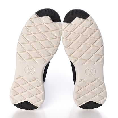 Louis Vuitton Stretch Fabric LV Black Heart Sock Sneaker 38 Black 9 of 11