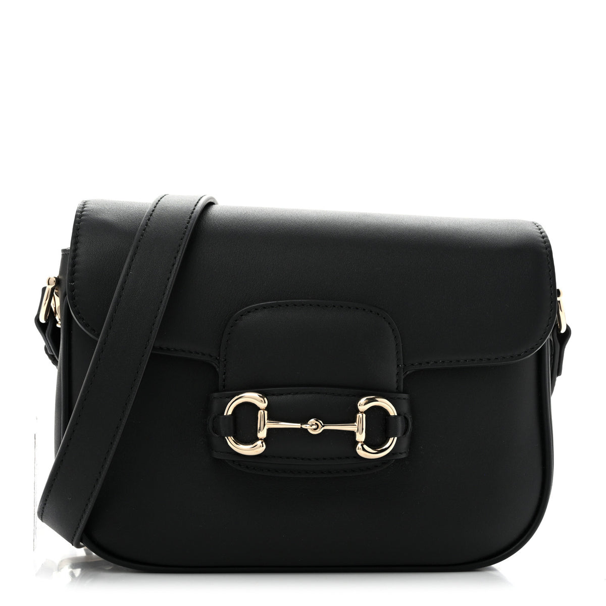 Gucci Arabella Calfskin Horsebit 1955 Shoulder Bag Black 1 of 12
