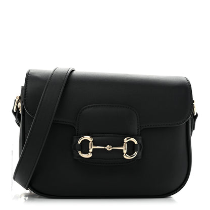Gucci Arabella Calfskin Horsebit 1955 Shoulder Bag Black 1 of 12