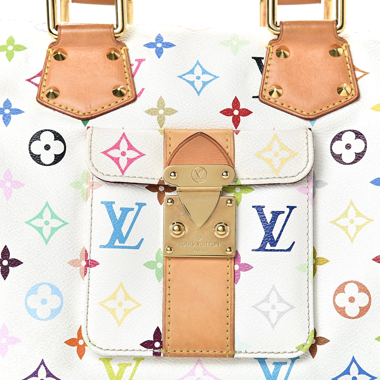 Louis Vuitton Monogram Multicolor Speedy 30 White 7 of 15