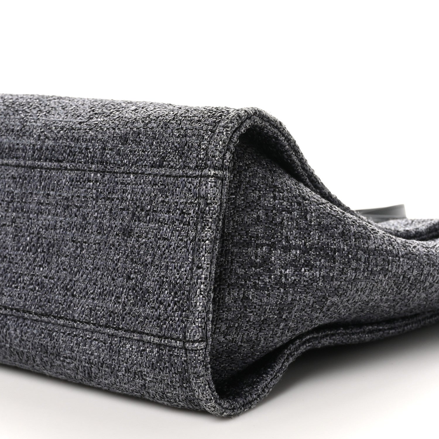 Chanel Mixed Fibers Calfskin Small Deauville Tote Blue 10 of 10