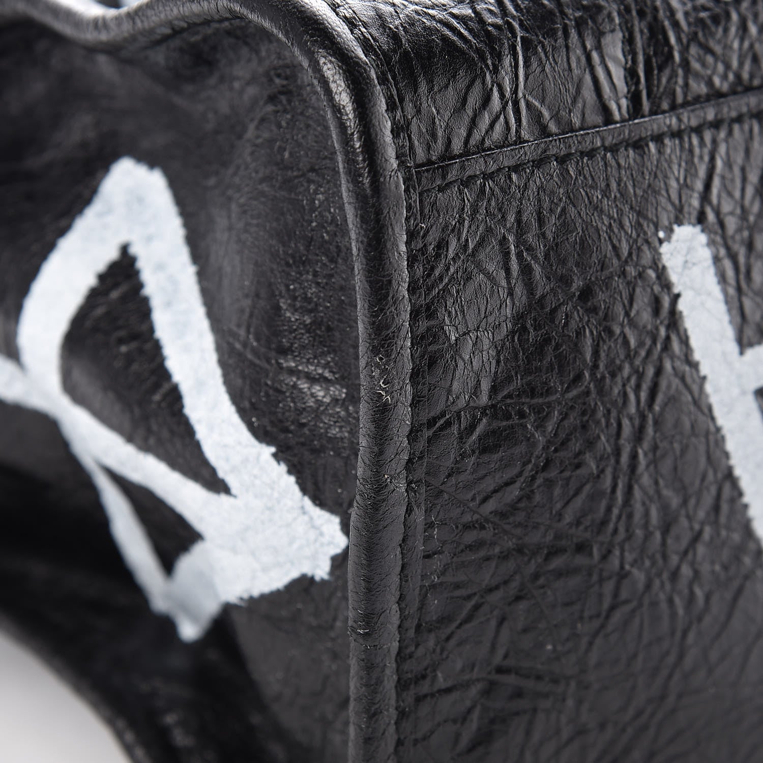 Balenciaga Agneau Arena Graffiti All Over Classic Hardware City Black White 9 of 11