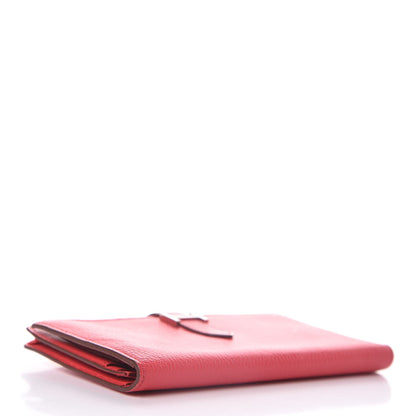 Hermes Chevre Mysore Bearn Gusset Wallet Bougainvillea 4 of 9
