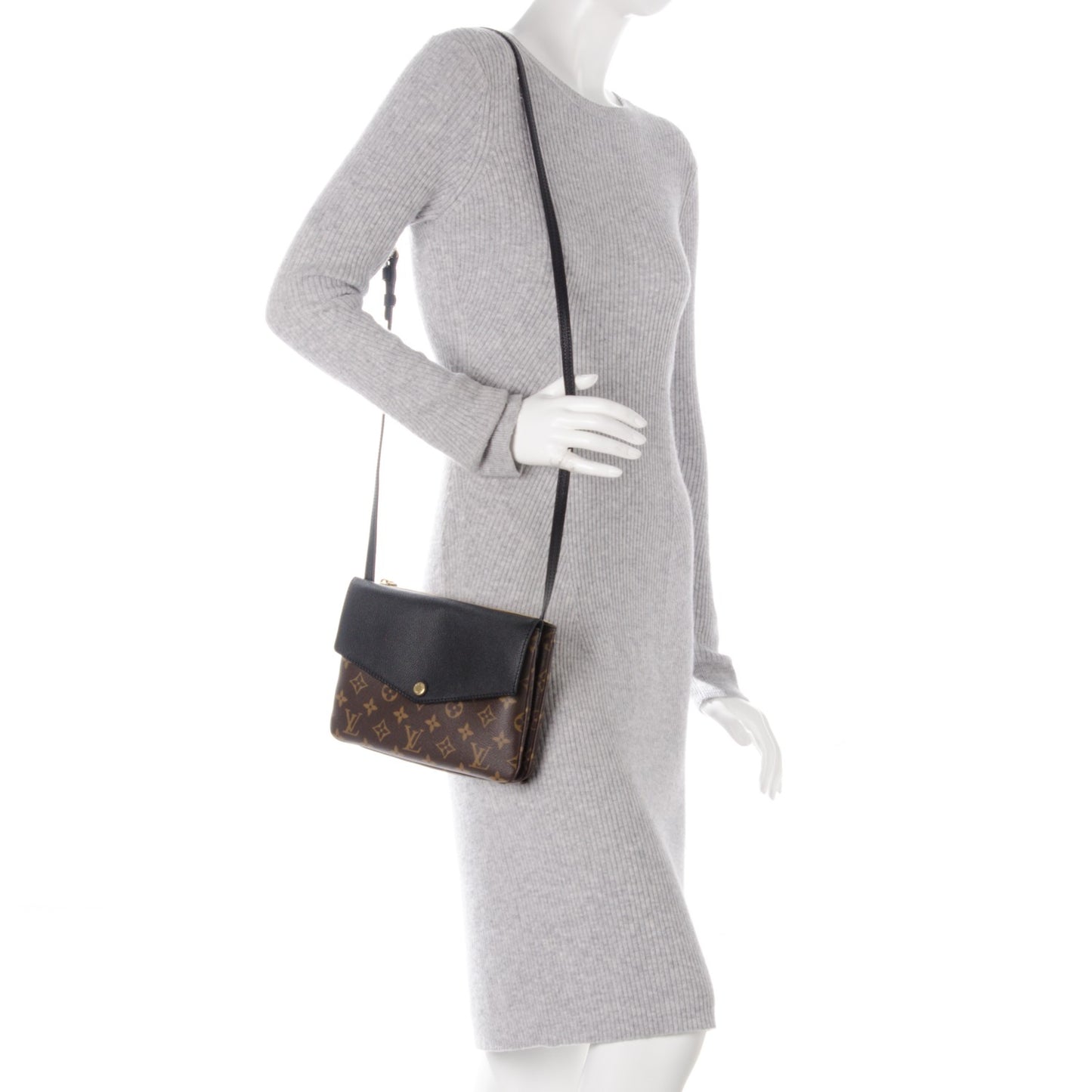 Monogram Twice Pochette Black