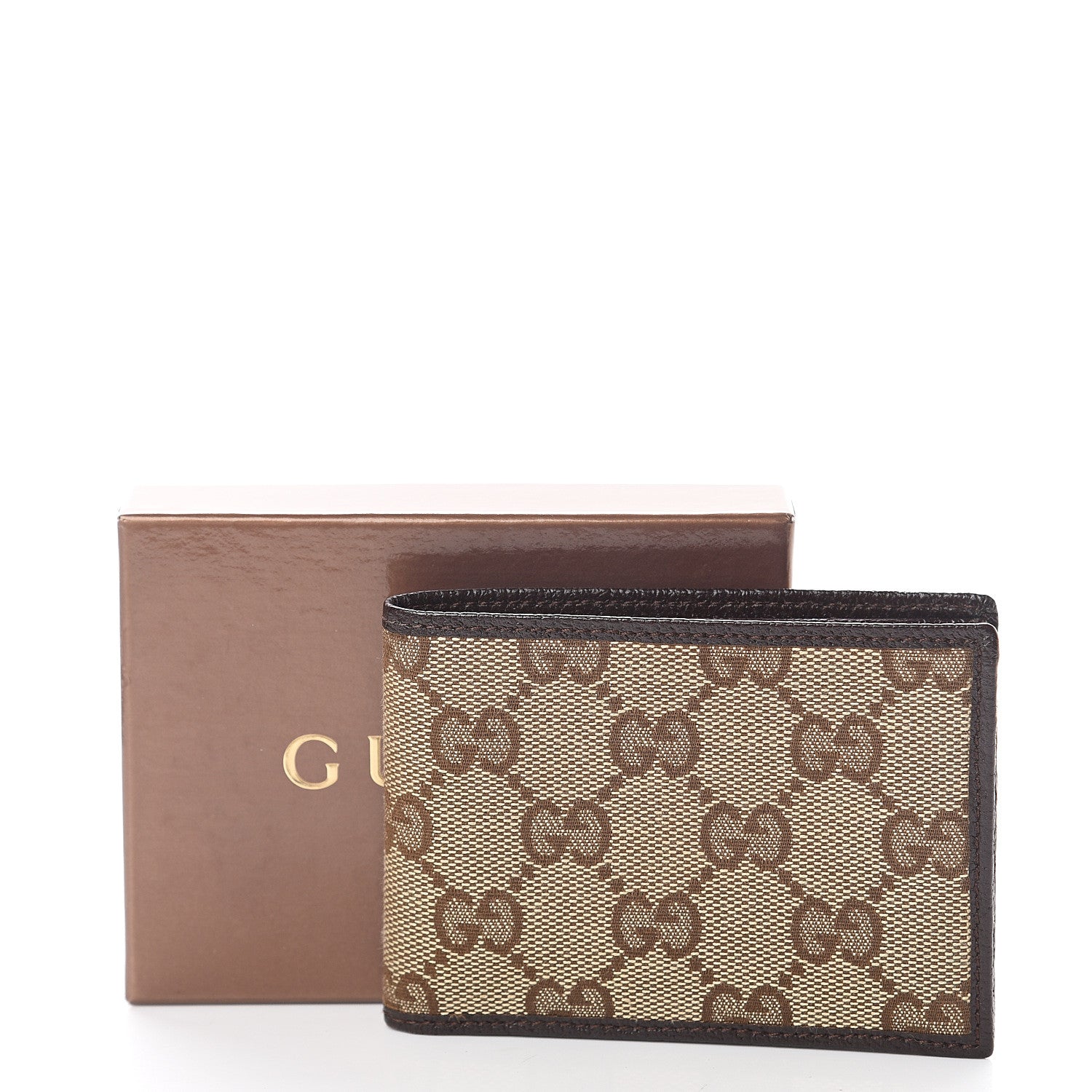 Gucci Monogram Bi-Fold Wallet Dark Brown 6 of 6