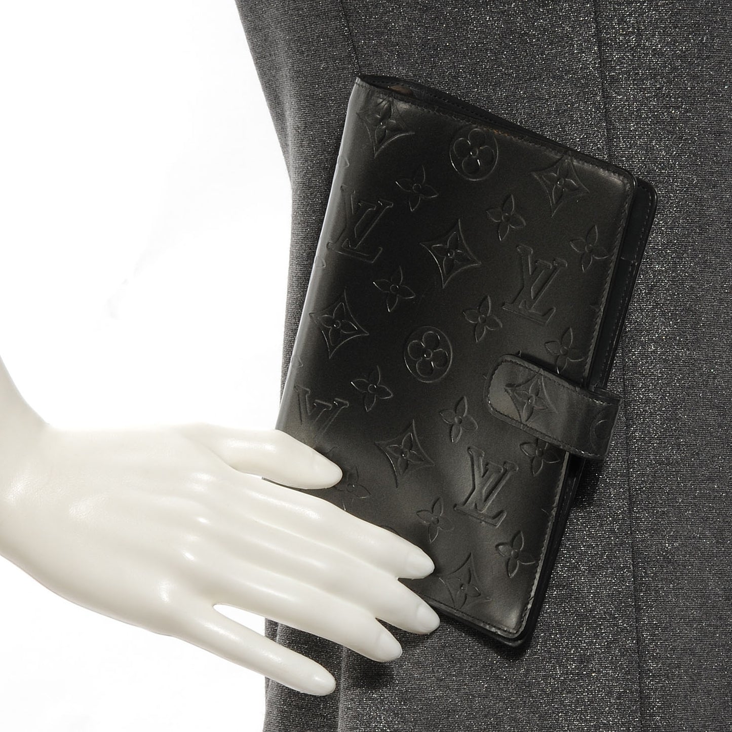 Mat Monogram Medium Ring Agenda Black
