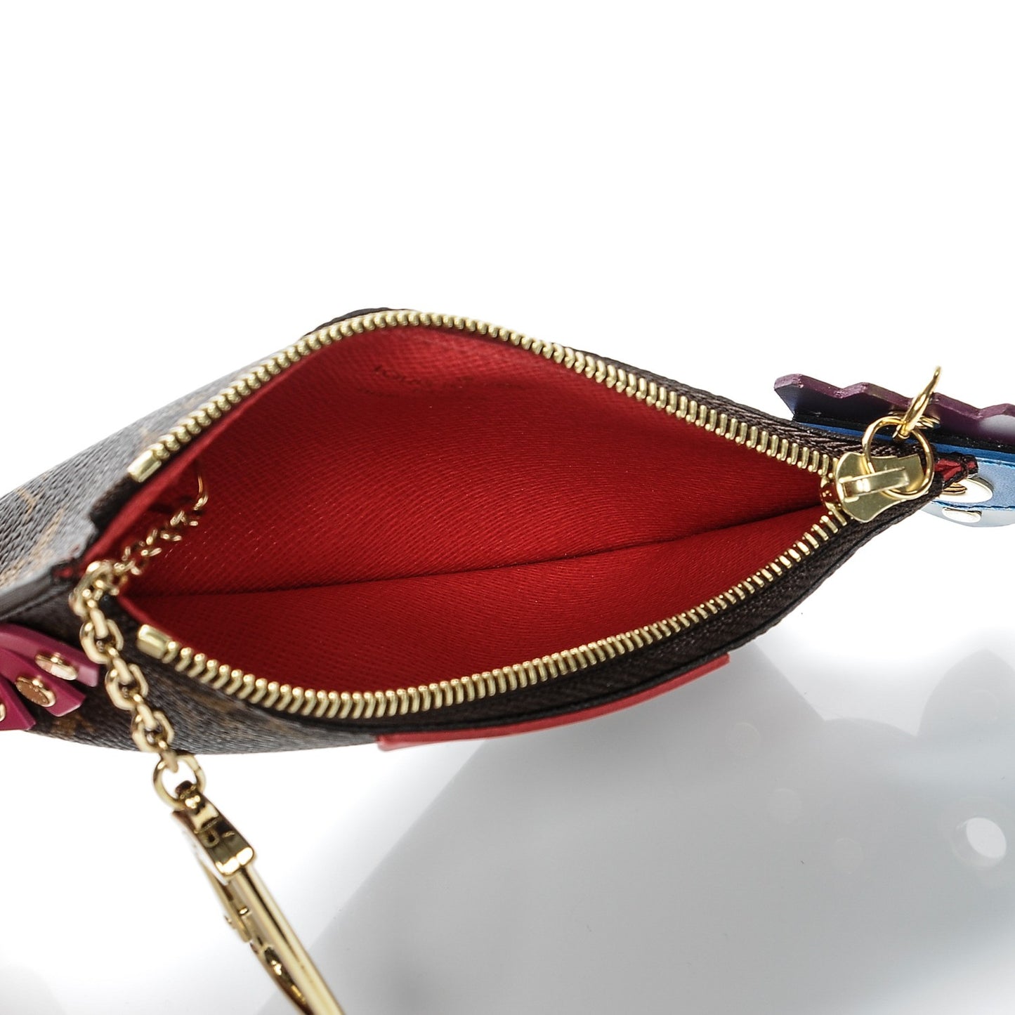 Monogram Totem Key Pouch Flamingo