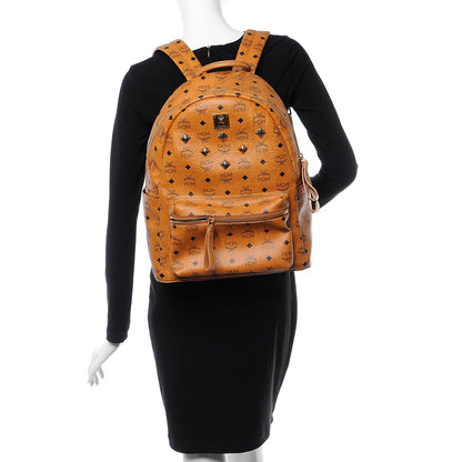 MCM Visetos Medium Sprinkle Stud Stark Backpack Cognac 2 of 8