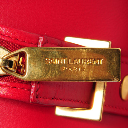 Saint Laurent Calfskin Medium Classic Y Cabas Red 9 of 9