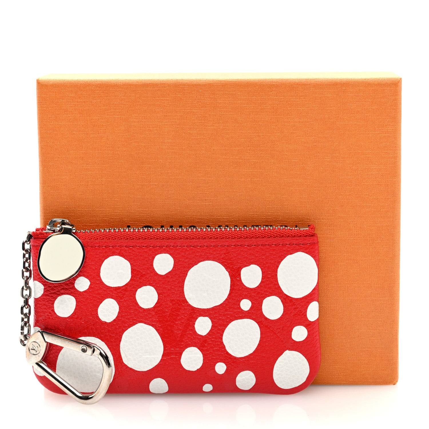 Louis Vuitton LV X YK Empreinte Infinity Dots Key Pouch Red White 7 of 7
