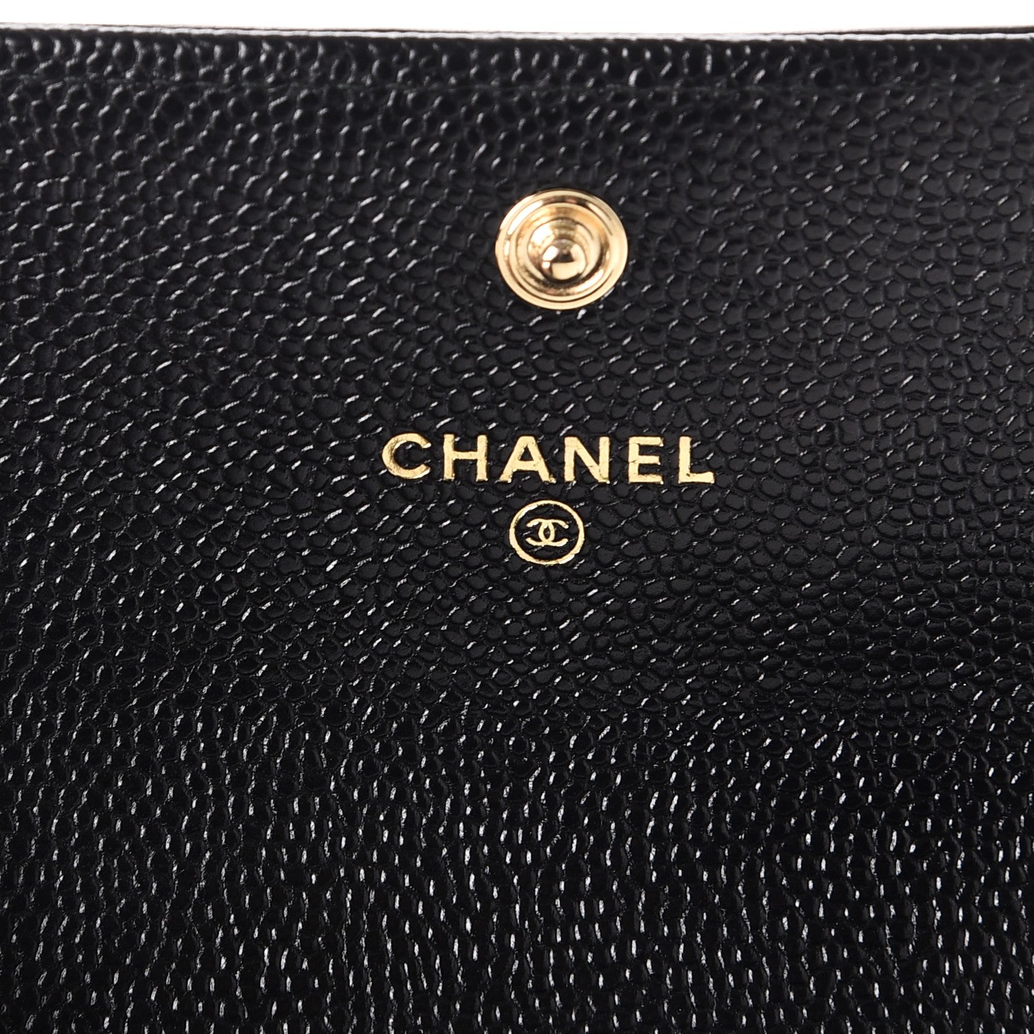 Chanel Caviar Chevron Quilted Medium Boy Flap Wallet Black 6 of 9