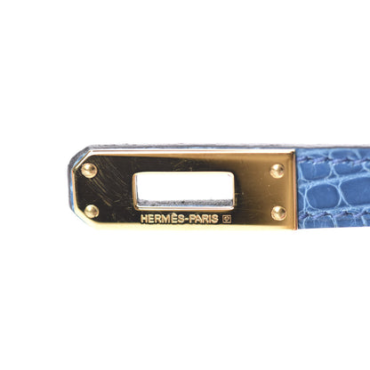 Hermes Shiny Alligator Kelly Pochette Mykonos 14 of 31
