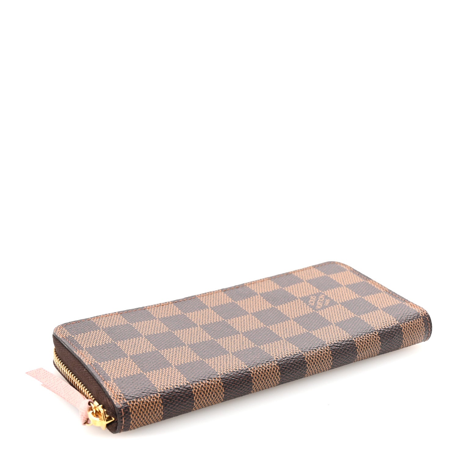 Louis Vuitton Damier Ebene Clemence Wallet Rose Ballerine 4 of 6
