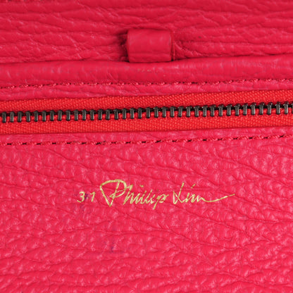 3.1 Phillip Lim 3.1 Textured Calfskin Medium Pashli Satchel Raspberry 6 of 7