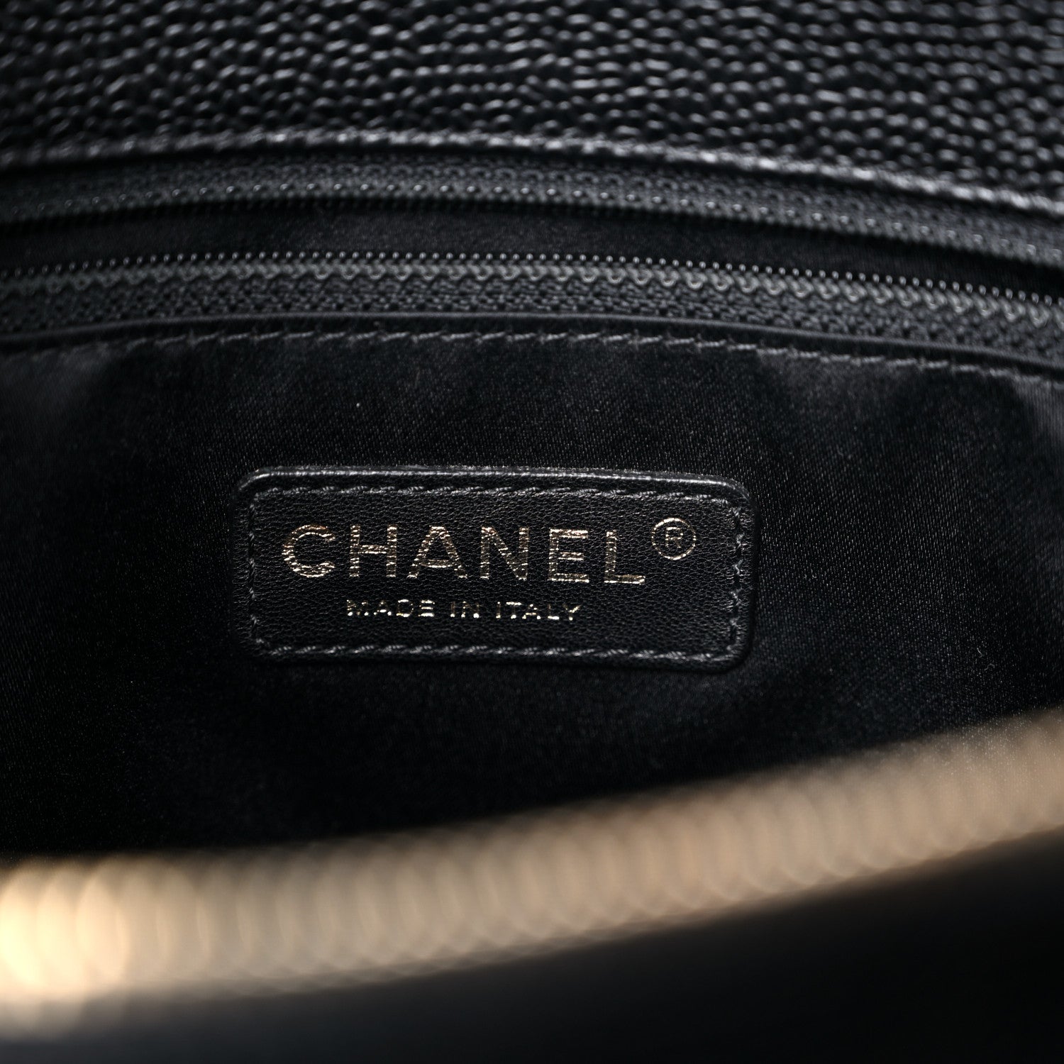 Chanel Caviar Quilted Grand Shopping Tote GST Black 6 of 10