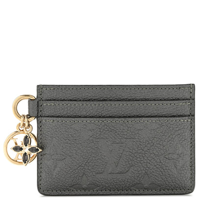 Louis Vuitton Empreinte Monogram LV Charms Card Holder Gunmetal 1 of 7