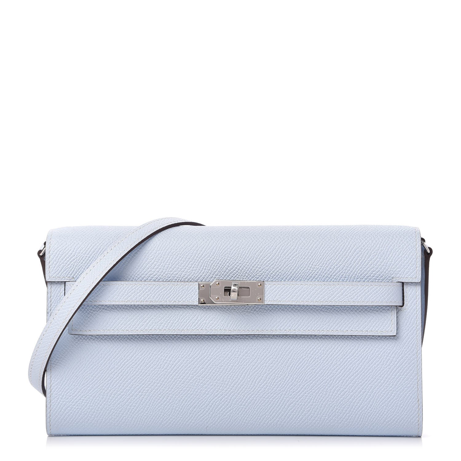 Hermes Epsom Kelly Wallet To Go Bleu Brume 1 of 10