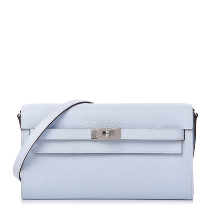 Hermes Epsom Kelly Wallet To Go Bleu Brume 1 of 10