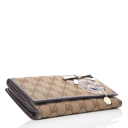 Gucci Monogram Guccioli Brando Chihuahua Continental Wallet Dark Brown 4 of 13