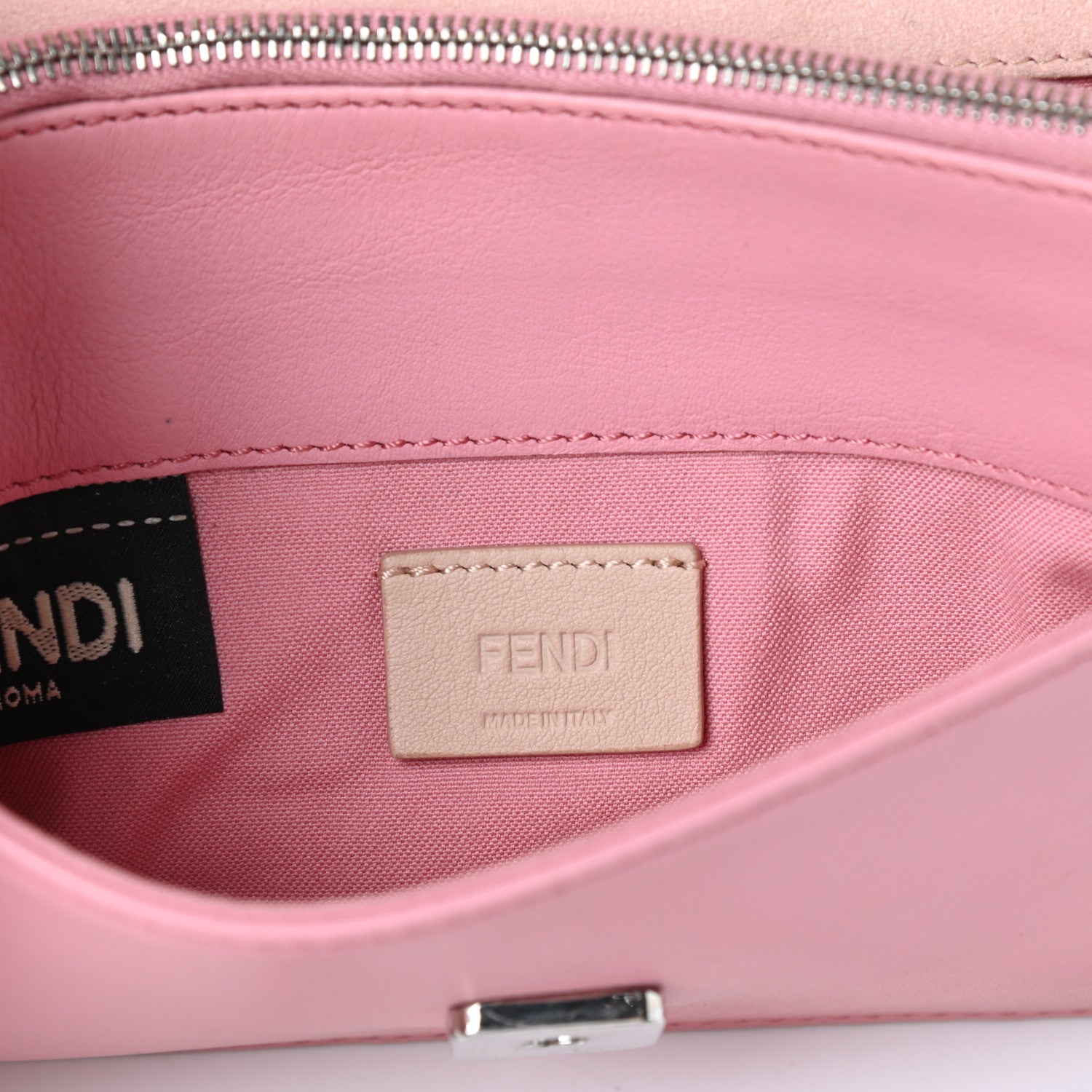 Fendi Vitello Flamingo Tube Wallet on Chain Pink 6 of 9
