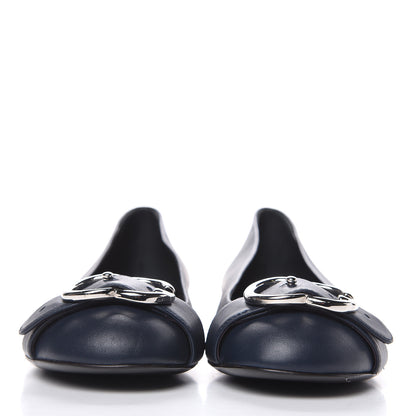 Gucci Calfskin Sachalin Flats 38.5 Blue 2 of 10