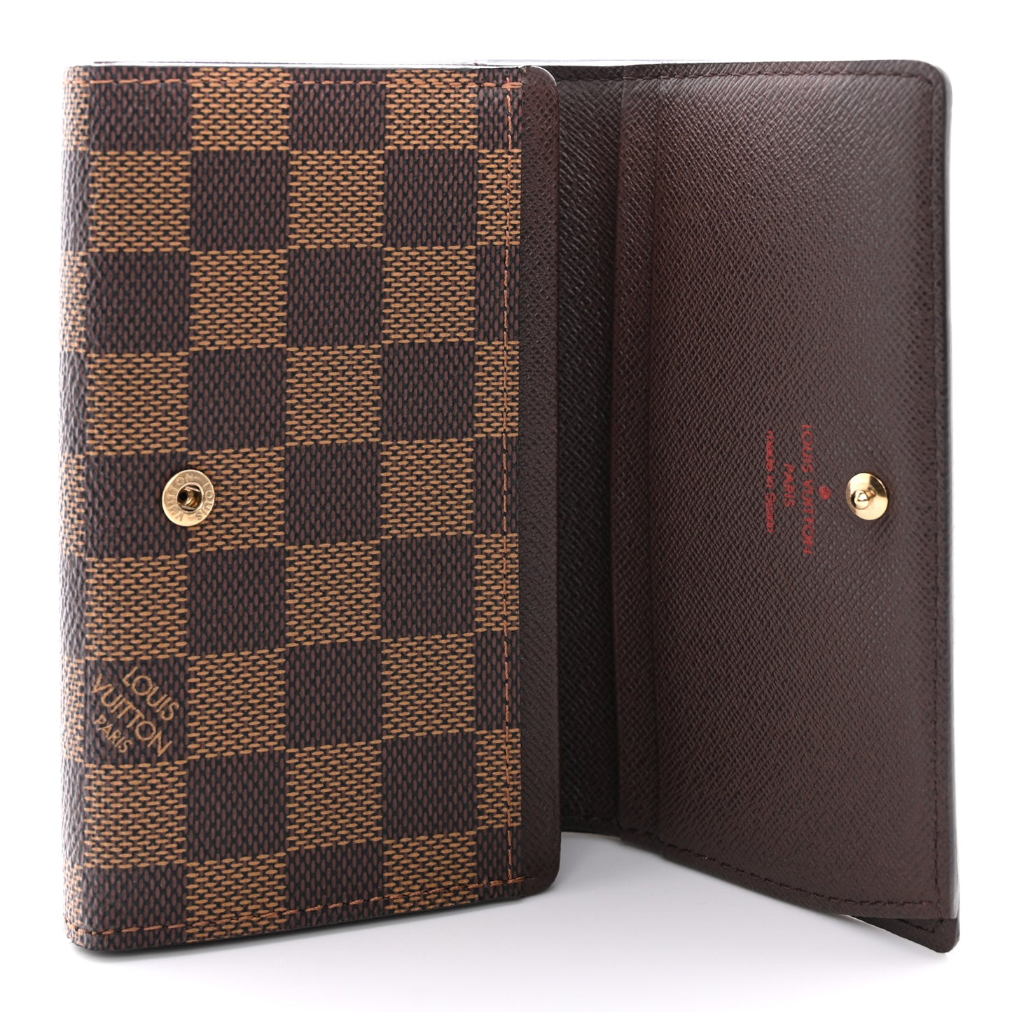 Damier Ebene Porte-Monnaie Billets Tresor Wallet