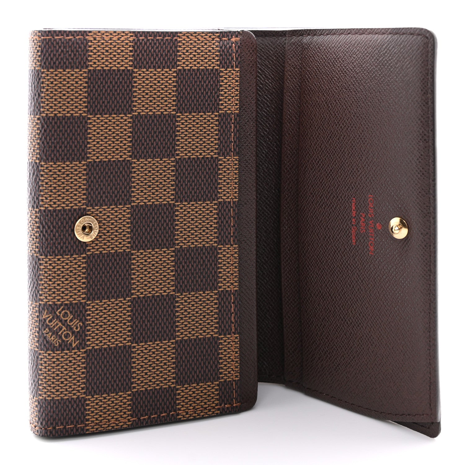 Louis Vuitton Damier Ebene Porte-Monnaie Billets Tresor Wallet 6 of 9