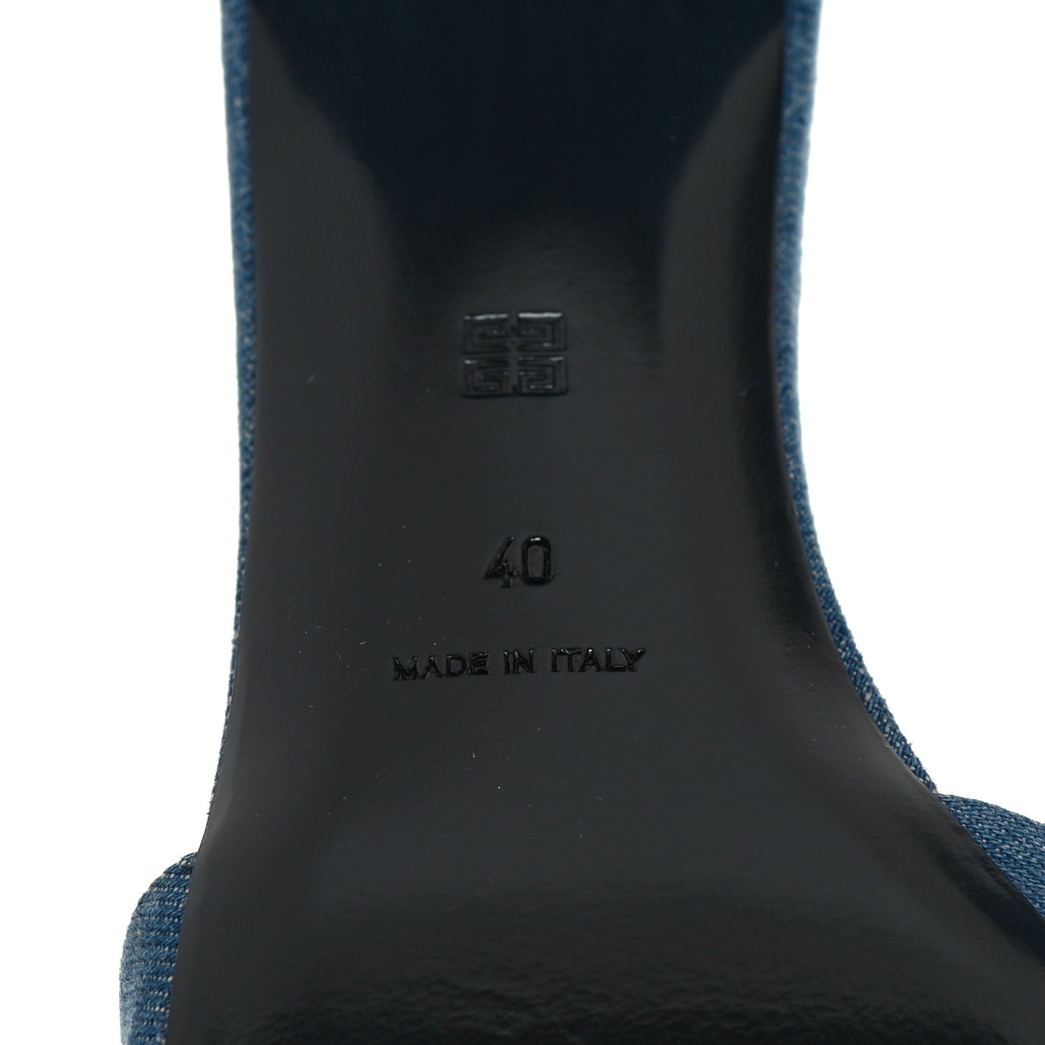 Givenchy Cotton Denim 4G Logo Mule Sandals 40 Denim Blue 7 of 9