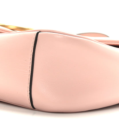 Gucci Calfskin Matelasse Small GG Marmont Shoulder Bag Perfect Pink 8 of 9