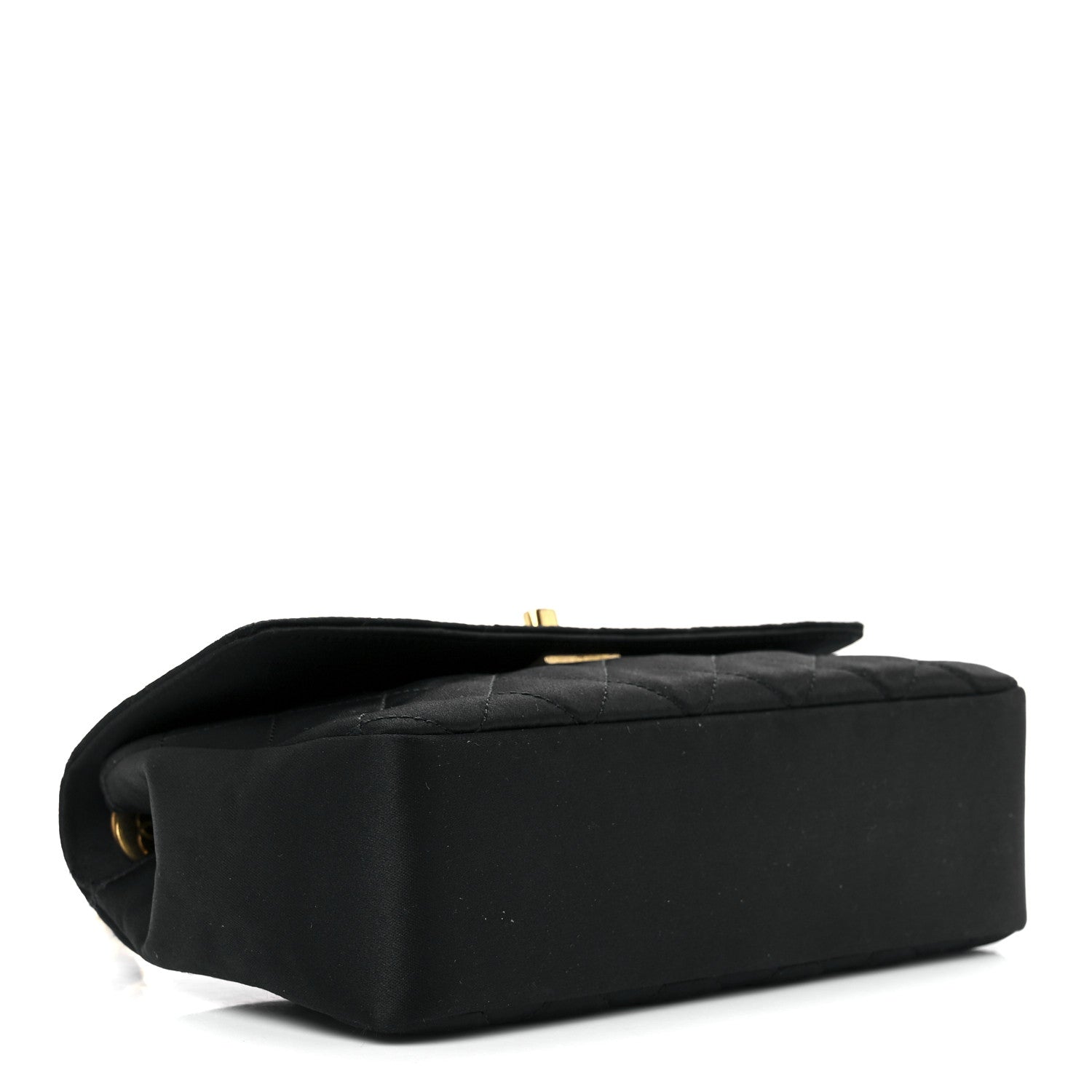 Chanel Satin Quilted Flap Black 4 of 13