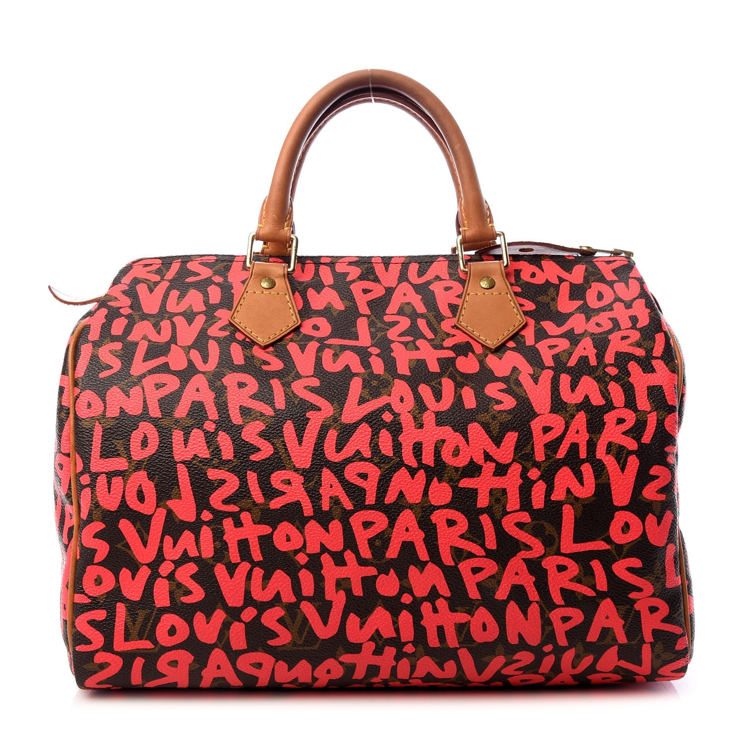 Louis Vuitton Monogram Graffiti Speedy 30 Fuchsia 1 of 9
