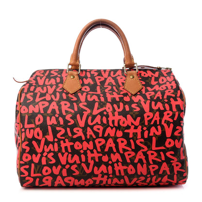 Louis Vuitton Monogram Graffiti Speedy 30 Fuchsia 1 of 9