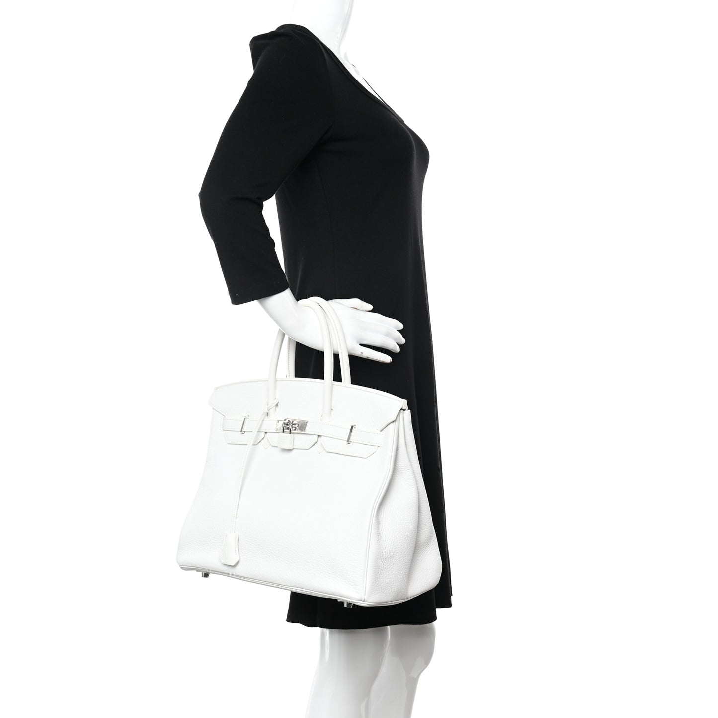Taurillon Clemence Birkin 35 White