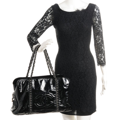 Chanel Patent Calfskin Large Luxe Ligne Tote Black 2 of 8