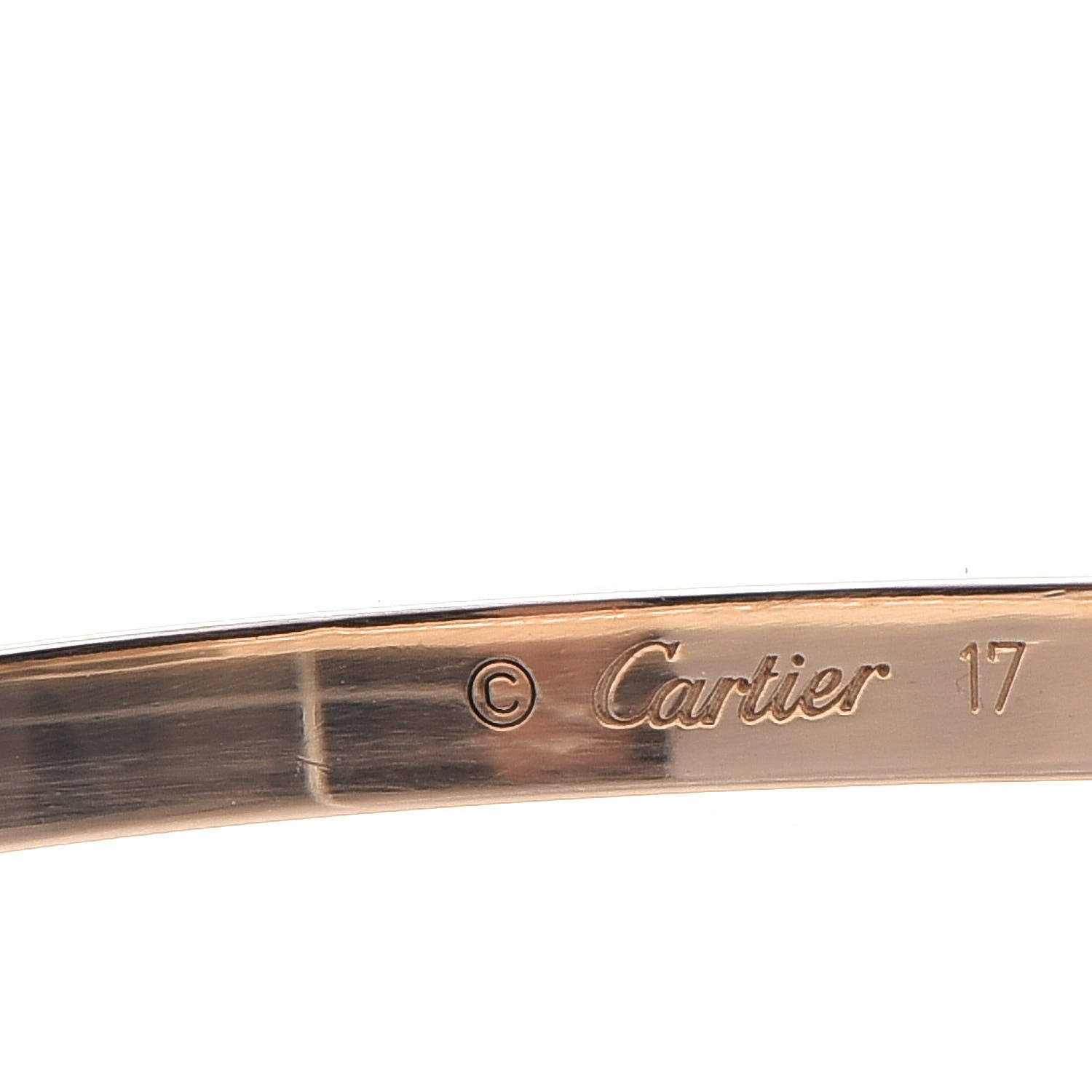 Cartier 18K Yellow Gold Small LOVE Bracelet 17 4 of 10
