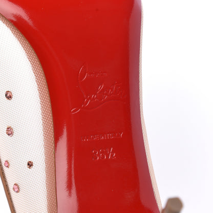 Christian Louboutin Patent Rete Strass Follies 70 Pumps 36.5 Guimauve 6 of 8