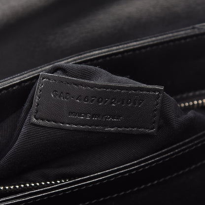 Saint Laurent Calfskin Y Quilted Monogram Toy Loulou Crossbody Bag Black 9 of 12