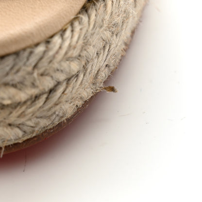 Christian Louboutin Metallic Ribbon Rope Delfin 120 Espadrille Wedges 38 Antic Silver Grezzo 8 of 9