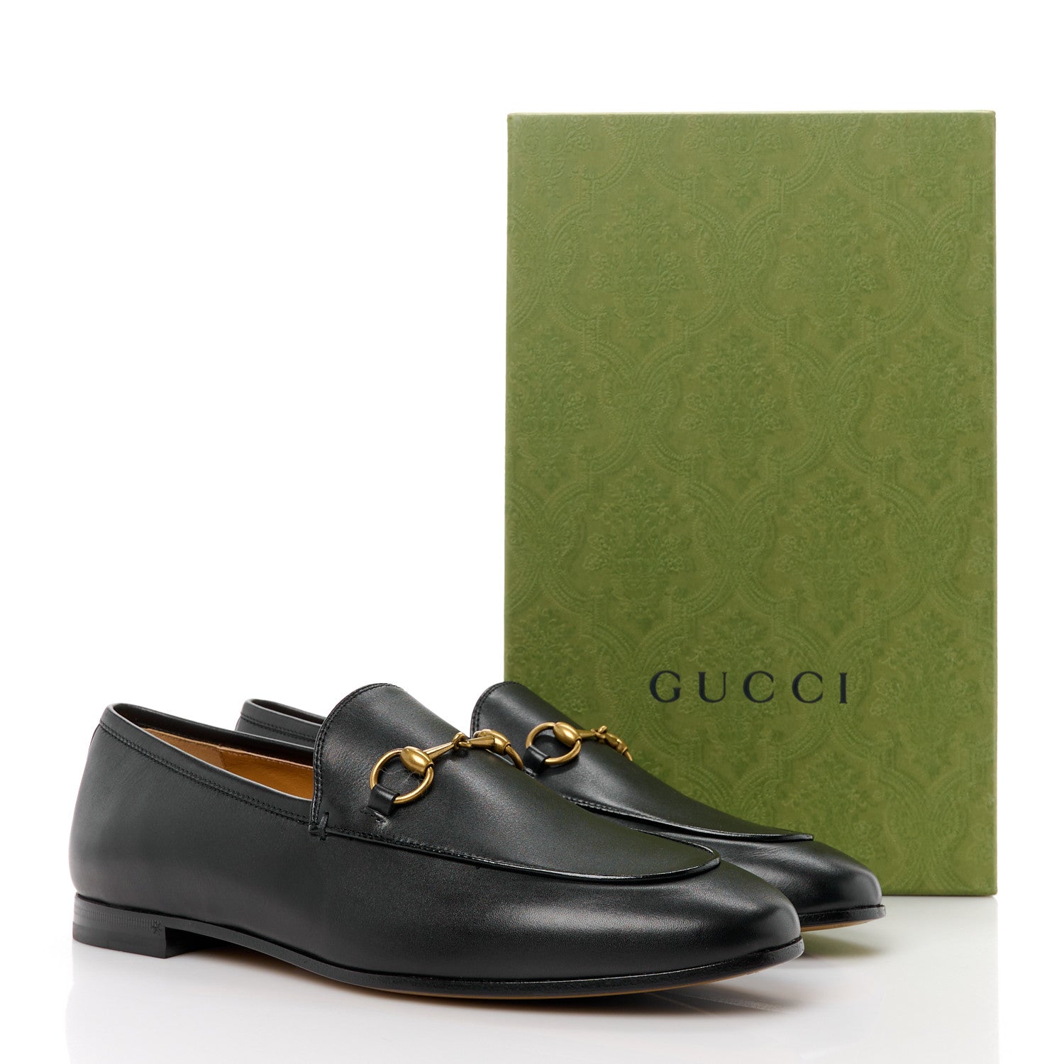 Gucci Calfskin Womens Jordaan Loafers 39 Black 3 of 9