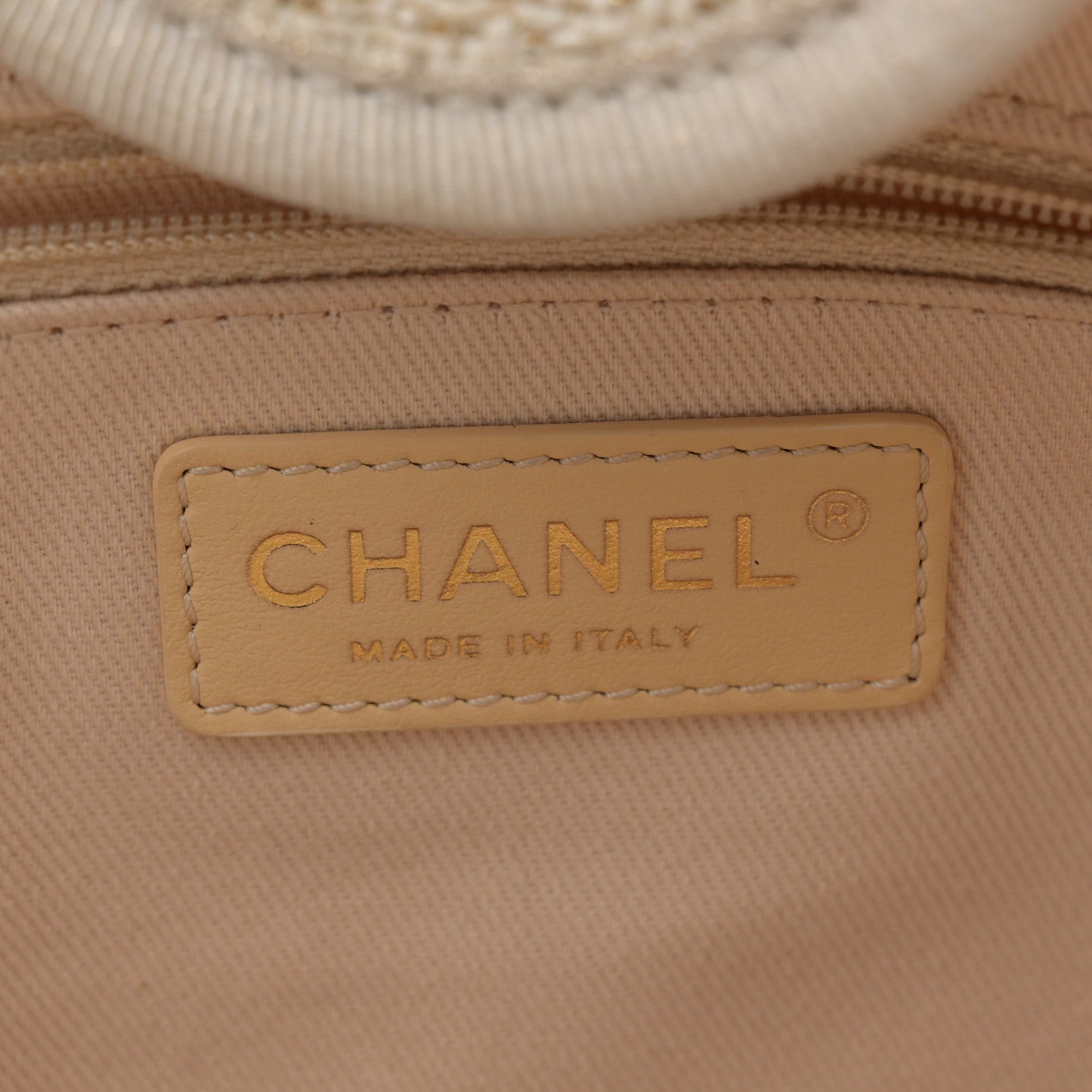 Chanel Lurex Boucle Medium Deauville Tote White 5 of 11