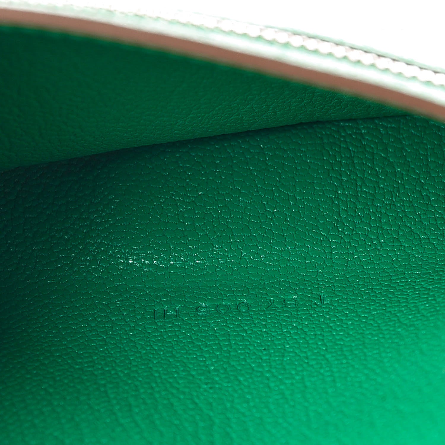 Hermes Chevre Mysore Bearn Gusset Wallet Menthe 14 of 15