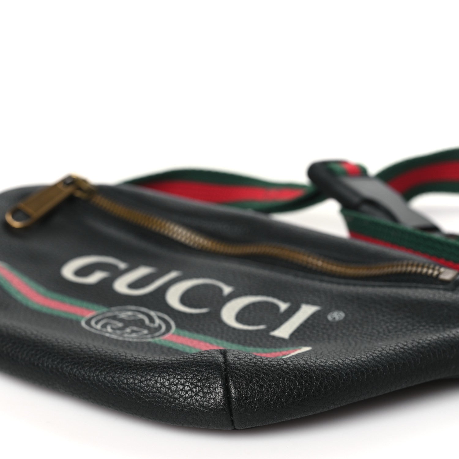 Gucci Grained Calfskin Small Logo Belt Bag Black 10 of 10