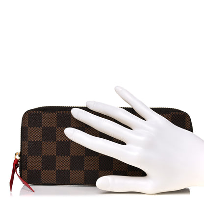 Louis Vuitton Damier Ebene Clemence Wallet Cherry 2 of 6