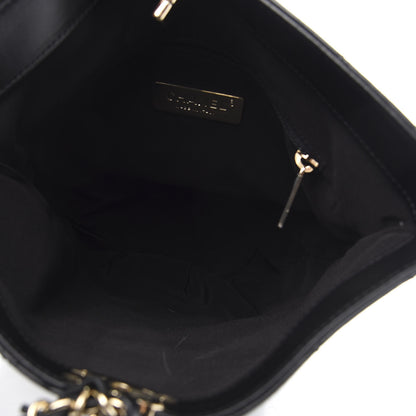 Chanel Lambskin Stitched CC Chain Backpack Black 4 of 9