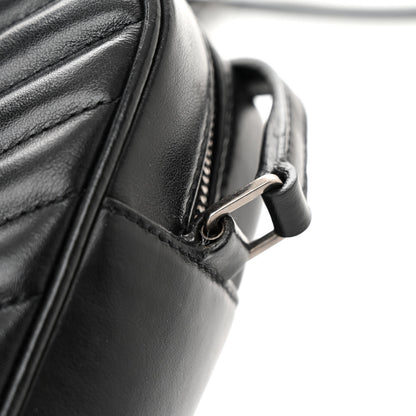 Saint Laurent Calfskin Matelasse Monogram Lou Camera Bag Black 10 of 11